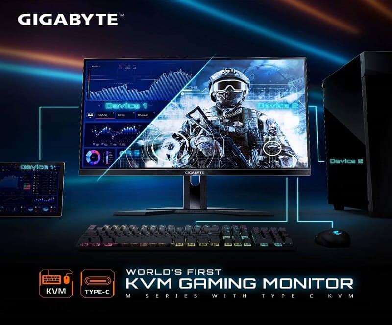 GIGABYTE lanza una nueva línea de monitores para juegos con KVM incorporado