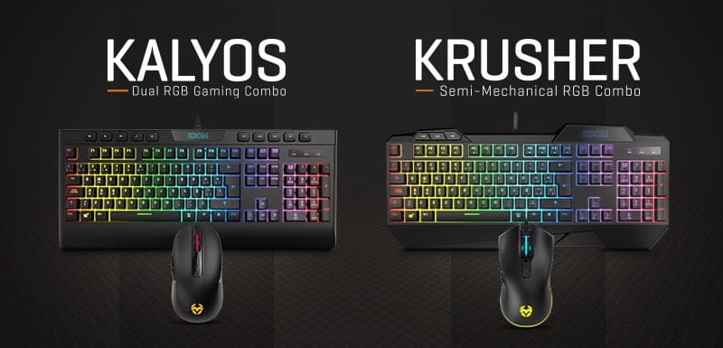 Krom presenta dos nuevos packs de teclado y ratón RGB: Krusher y Kalyos