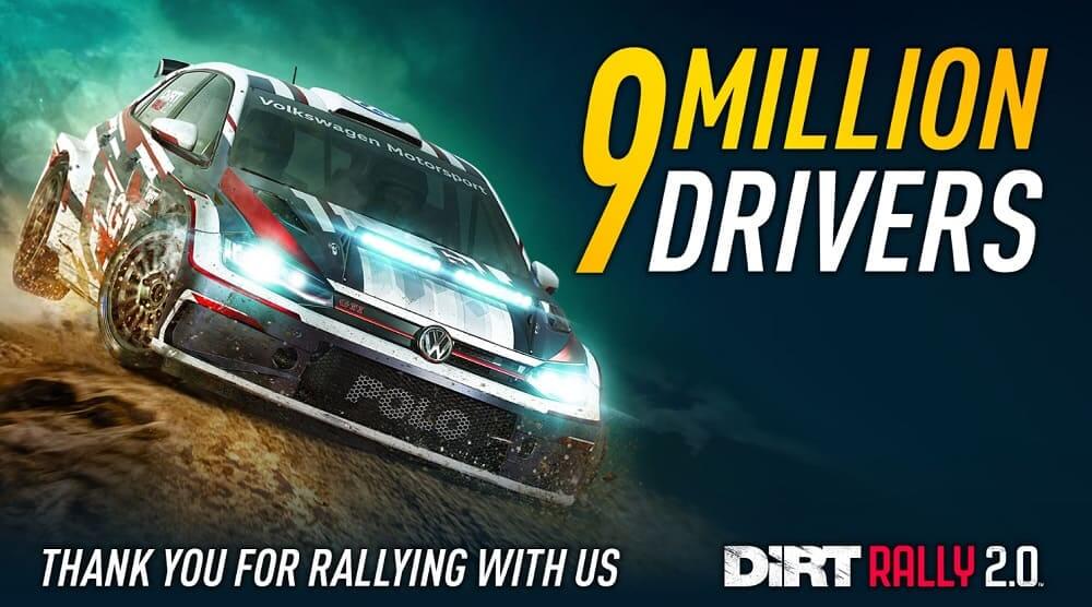 Más de 9 millones de jugadores han probado DiRT Rally 2.0