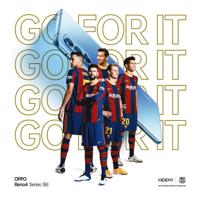 OPPO y el FC Barcelona lanzan un TikTok Challenge con Piqué, Sergi Roberto, Frenkie De Jong, Pjanic y Ansu Fati