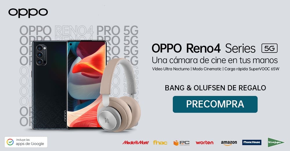 La nueva serie OPPO Reno4 Series ya disponible en Amazon, El Corte Inglés, Media Markt, Phone House, FNAC, Worten y PC Componentes