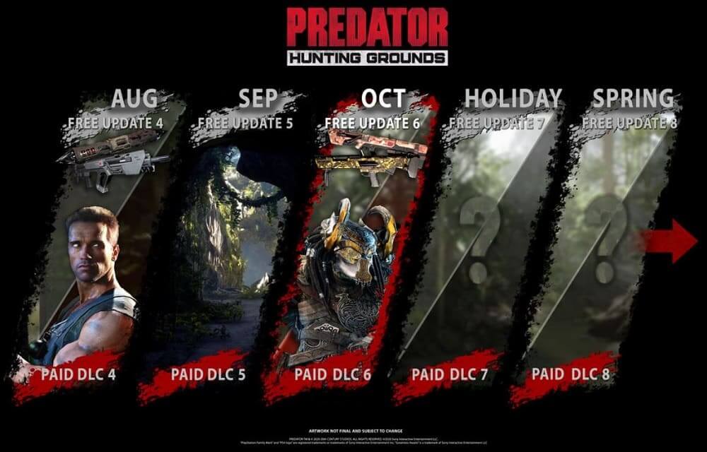 Llega la actualización gratuita de octubre y el nuevo DLC de Predator: Hunting Grounds