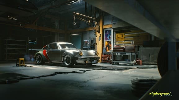 Porsche se adentra en el oscuro futuro del Cyberpunk 2077