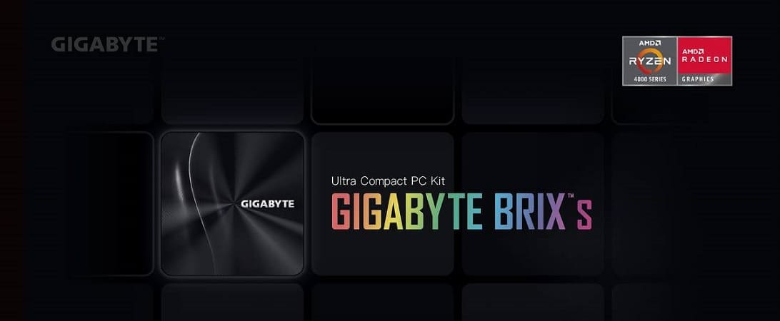 GIGABYTE presenta la mini-PC BRIX de la serie AMD Ryzen 4000U