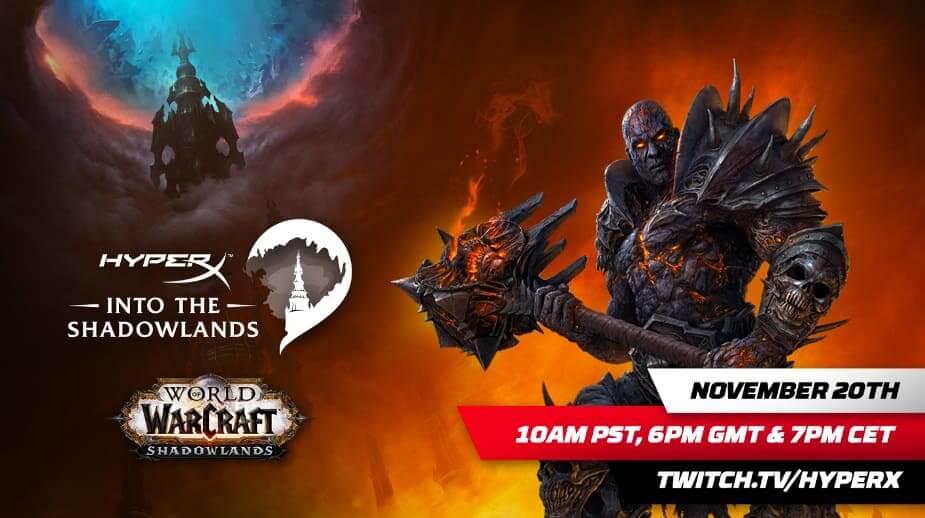 HyperX y Blizzard Entertainment se unen para celebrar el lanzamiento de World of Warcraft: Shadowlands