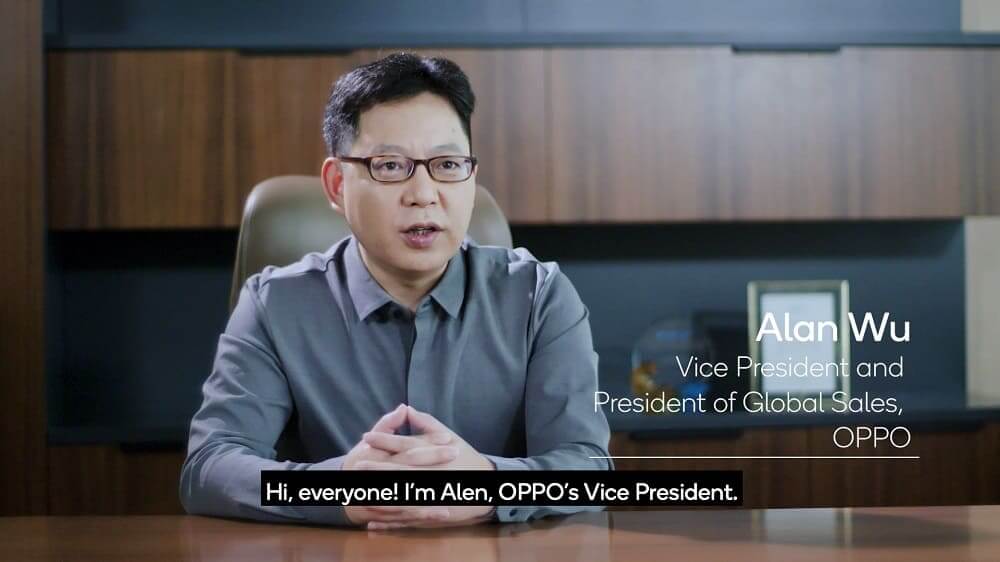 Alen Wu, vicepresidente de OPPO, participa en la campaña “5G para todos” de Qualcomm, en la que se promueve la adopción masiva del 5G