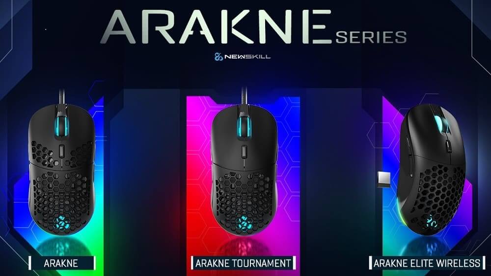 Newskill presenta sus nuevos ratones RGB: Arakne Series, compuesta por tres modelos