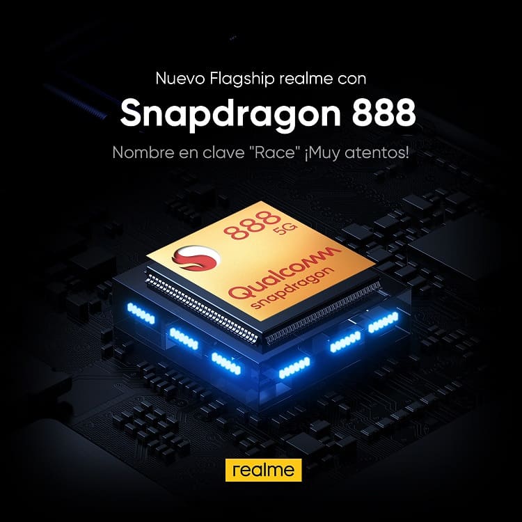 realme “Race” será uno de los primeros buques insignia con Snapdragon 888