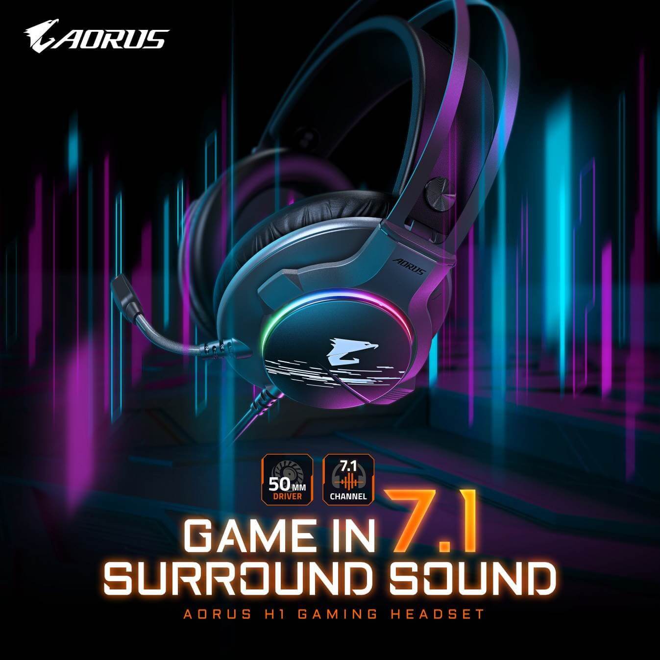 GIGABYTE lanza el nuevo auricular para gaming AORUS H1