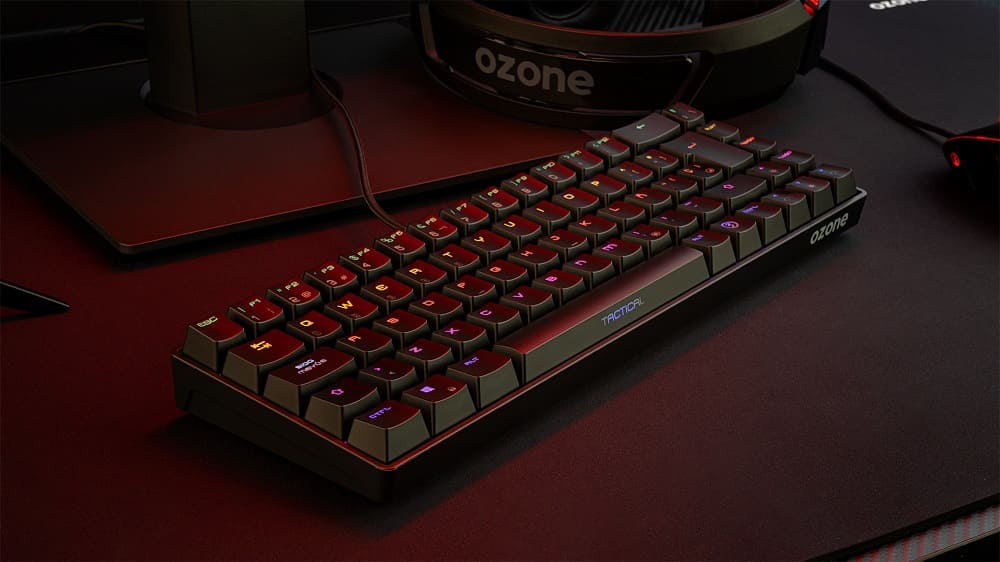 Ozone lanza Tactical, su primer teclado mini, en formato 65%, con Bluetooth y RGB