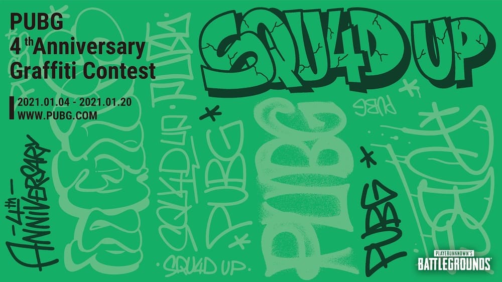 PUBG celebra su cuarto aniversario con concurso de graffiti dentro del juego