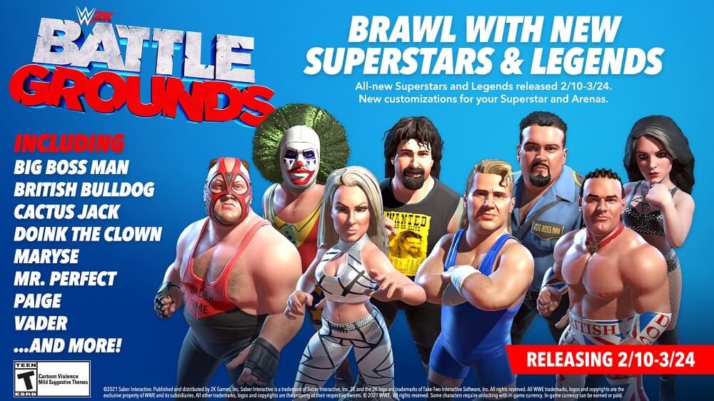 Mr. McMahon, Paige y Ricky Steamboat encabezan la quinta actualización del roster de WWE 2K Battlegrounds
