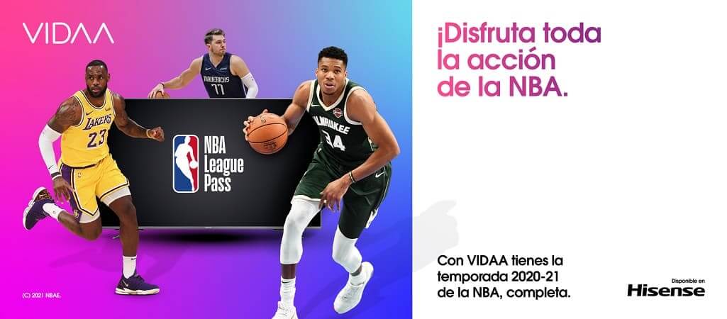 Hisense invita a sus usuarios a vivir desde casa los mejores partidos de la NBA junto a estrellas como Lebron o Dončić