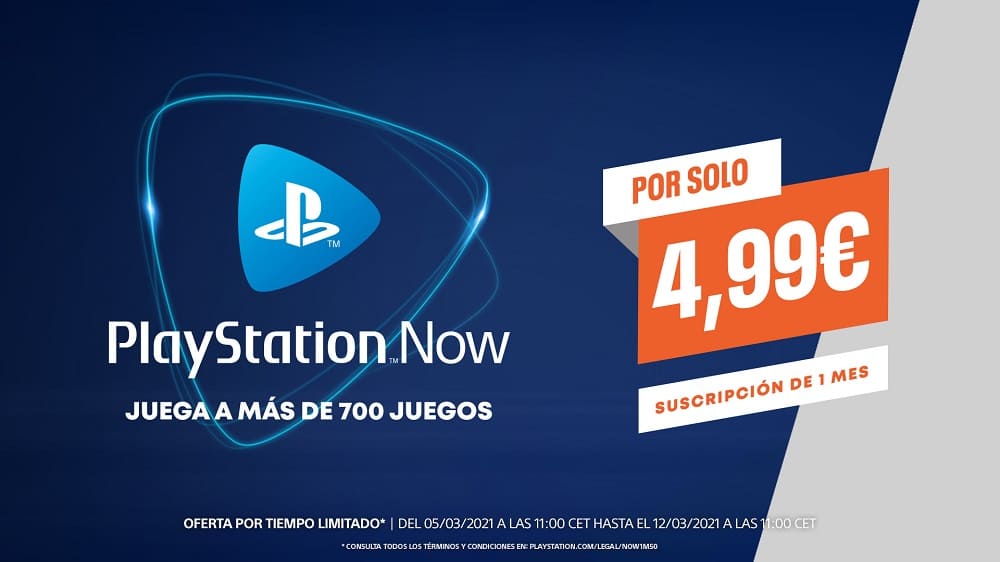La suscripción de un mes de PlayStation Now disponible a 4,99€ por tiempo limitado