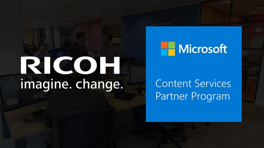 Microsoft incluye a Ricoh en su Content Services Partner Program como miembro de nivel GOLD