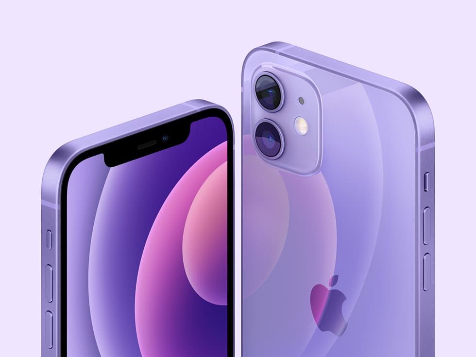 Apple presenta el iPhone 12 y el iPhone 12 mini en un nuevo y espectacular acabado púrpura