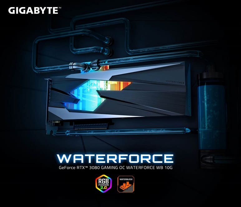 GIGABYTE lanza la tarjeta gráfica GeForce RTX 3080 GAMING OC WATERFORCE WB 10G
