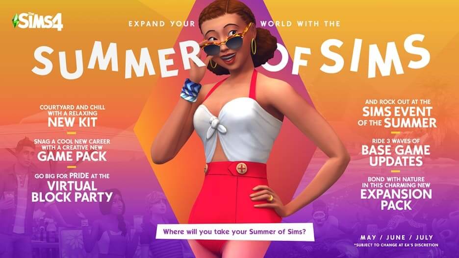 Los Sims 4 presentan ‘Summer of Sims’, el nuevo programa de contenidos y eventos del videojuego durante el verano