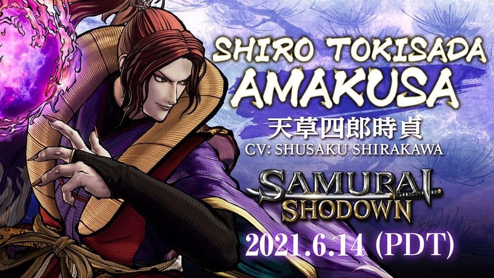 El juego de lucha Samurai Shodown llegará a Steam el 14 de junio acompañado del personaje Amakusa