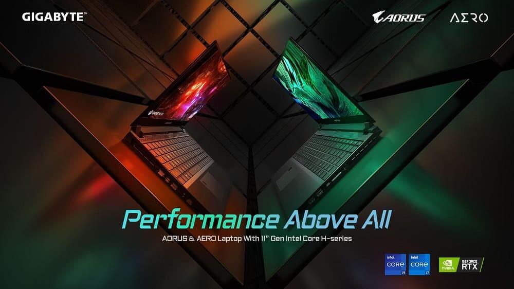 Gigabyte lanza nuevos portátiles con procesadores de alto rendimiento de 11ª generación de Intel