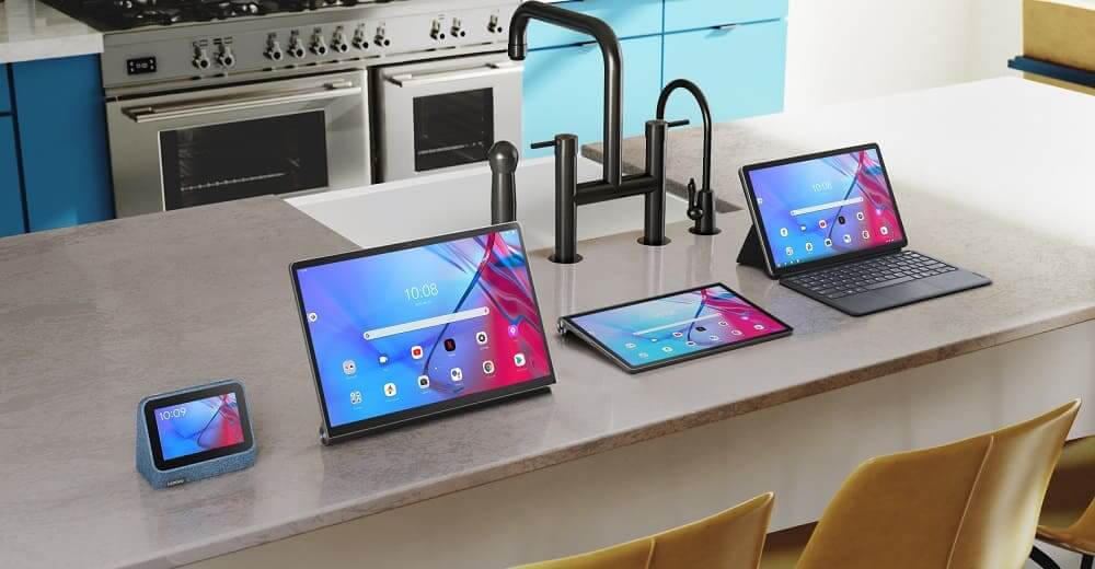 Las elegantes tablets y el reloj inteligente de Lenovo facilitan la vida en los hogares conectados