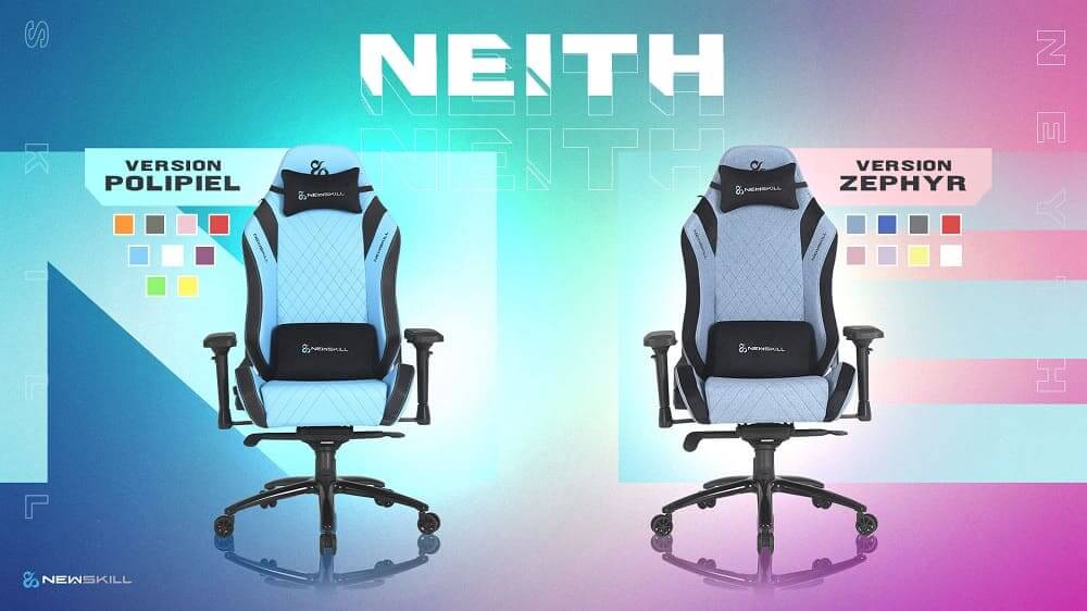 Newskill presenta Neith y Neith Zephyr, sus nuevas sillas gaming, que combinan diseño y confort a todo color