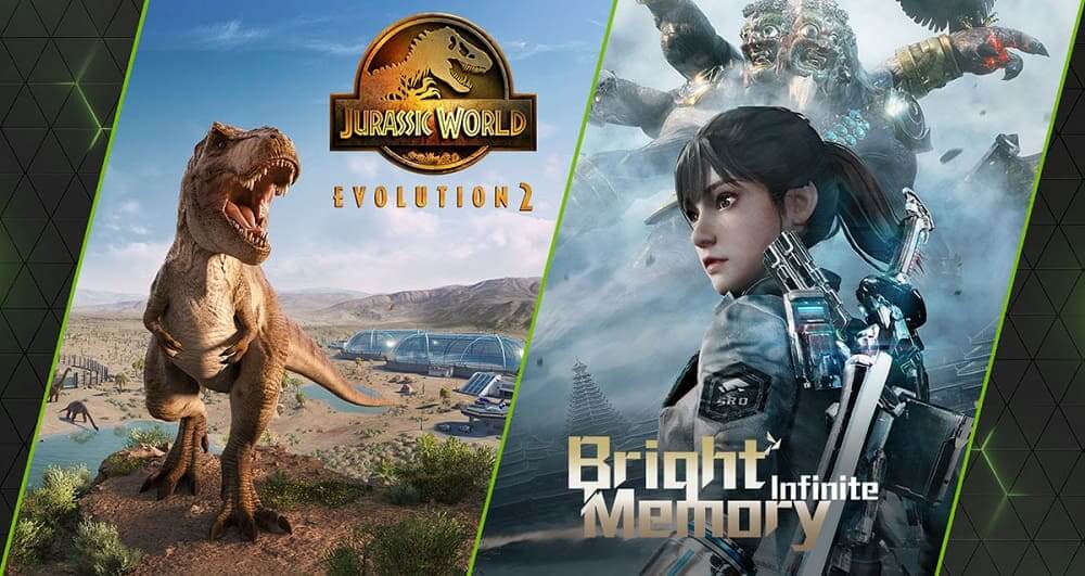 Jurassic World Evolution 2 y Bright Memory: Infinte llegan a GeForce NOW