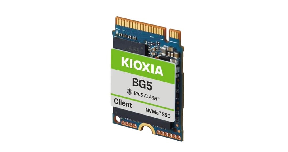 KIOXIA ofrece el rendimiento del PCIe 4.0 a los usuarios habituales de PC con su serie BG5