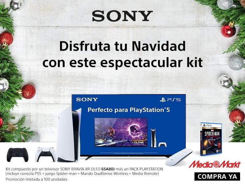 Sony y Mediamarkt ofrecen el mejor kit de TV Bravia y PlayStation para celebrar unas Felices Fiestas gaming