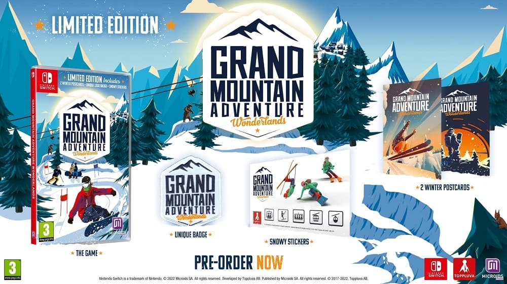 Grand Mountain Adventure: Wonderlands revela su edición física para Nintendo Switch