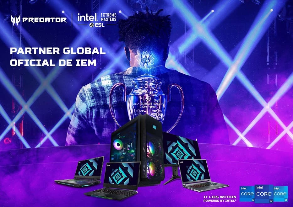 Juega como los profesionales con los últimos PCs y monitores Predator oficiales de IEM