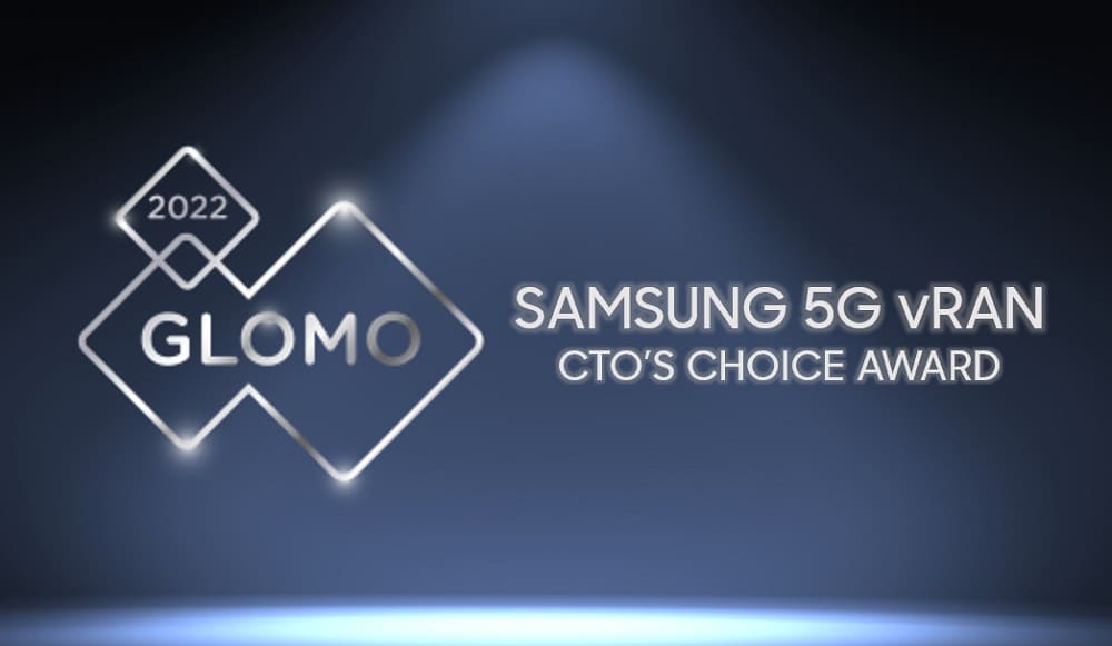 La vRAN 5G de Samsung gana CTO’s Choice y el Best Mobile Technology Breakthrough en los premios GLOMO del MWC 2022