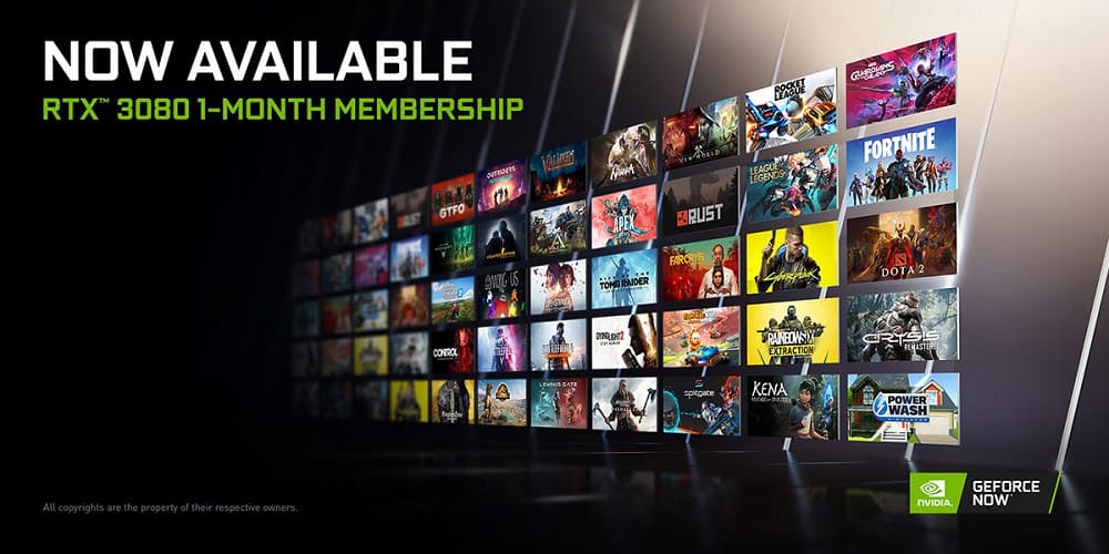 NVIDIA presenta la subscripción mensual de GeForce NOW RTX 3080