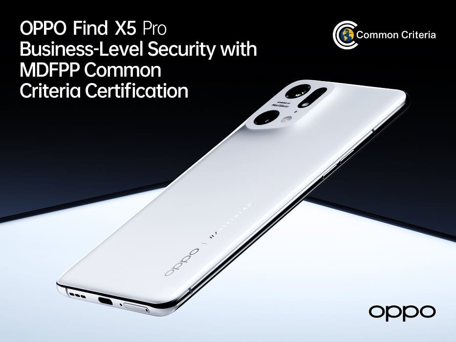 OPPO Find X5 Pro recibe la certificación Common Criteria de MDFPP
