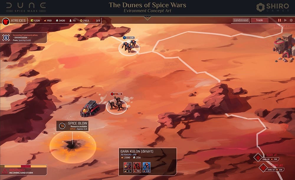 Dune: Spice Wars, en acceso anticipado, revela su hoja de ruta