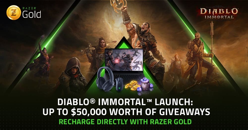 Diablo Immortal ya disponible en Razer Gold