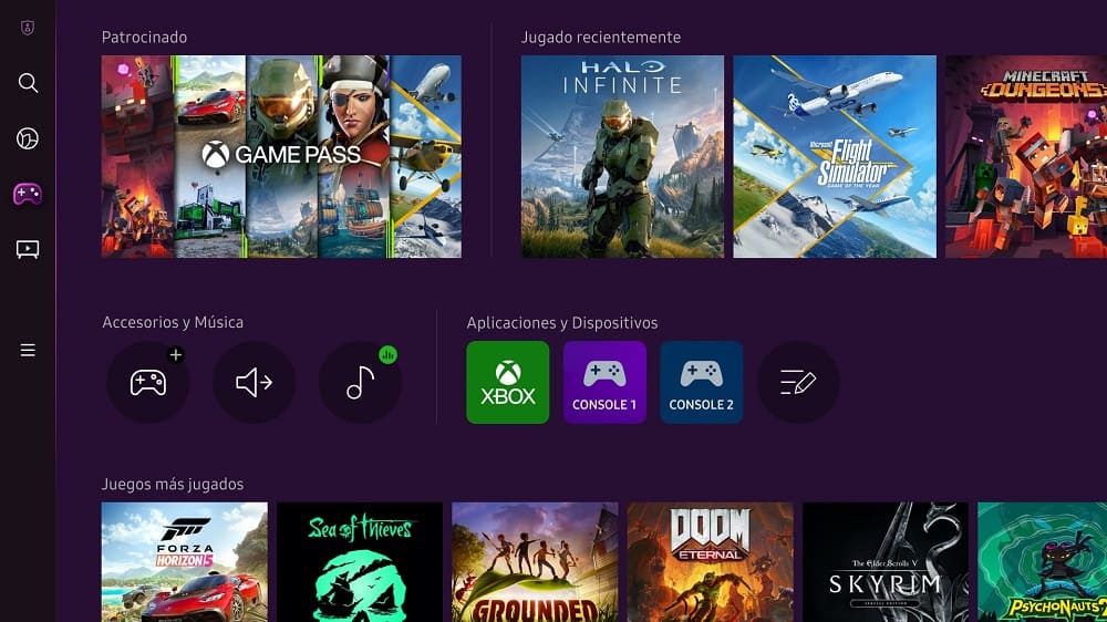 Xbox app smartv samsung portada
