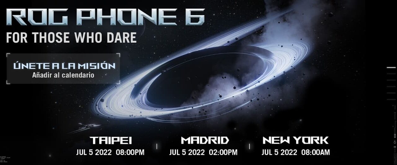ASUS Republic of Gamers anuncia el evento de lanzamiento ROG Phone 6: For Those Who Dare