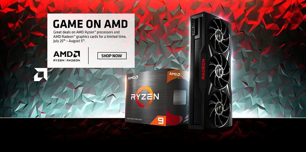 Consigue procesadores Ryzen y tarjetas gráficas Radeon en oferta con la promoción GAME ON AMD hasta el 5 de agosto