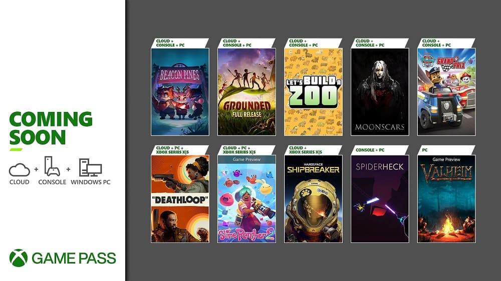 Próximamente en Xbox Game Pass: Deathloop, Grounded, Slime Rancher 2, Valheim y muchos más