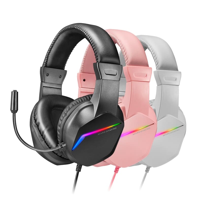 Mars Gaming lanza sus nuevos auriculares gaming RGB ultraligeros MH122