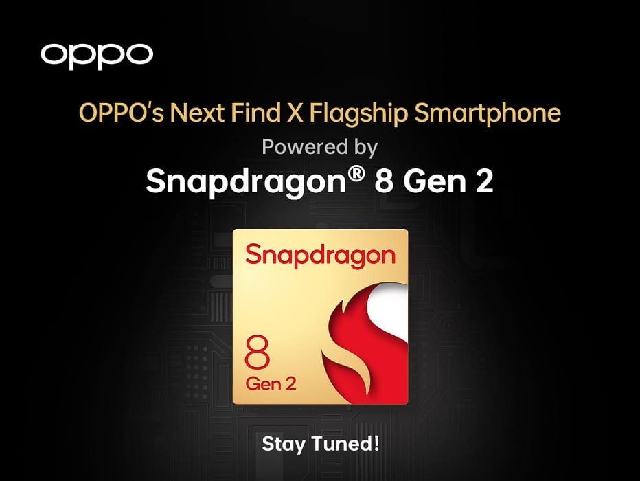 El próximo buque insignia OPPO Find X, será uno de los primeros dispositivos en contar con el SoC Snapdragon 8 Gen 2