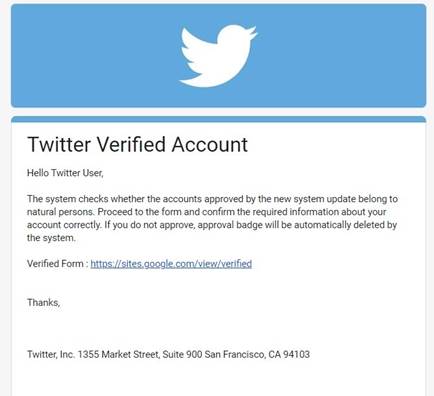 Twitter Blue y la verificación de cuentas son utilizados para ataques de phishing