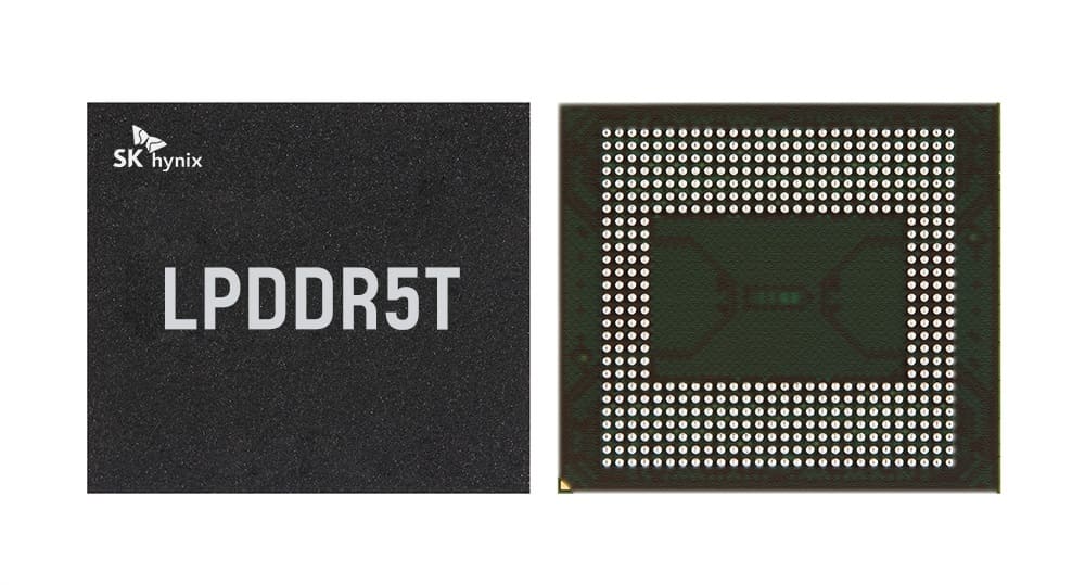 SK Hynix anuncia su nueva memoria móvil LPDDR5T con velocidades de transferencia de hasta 9,6 Gbps