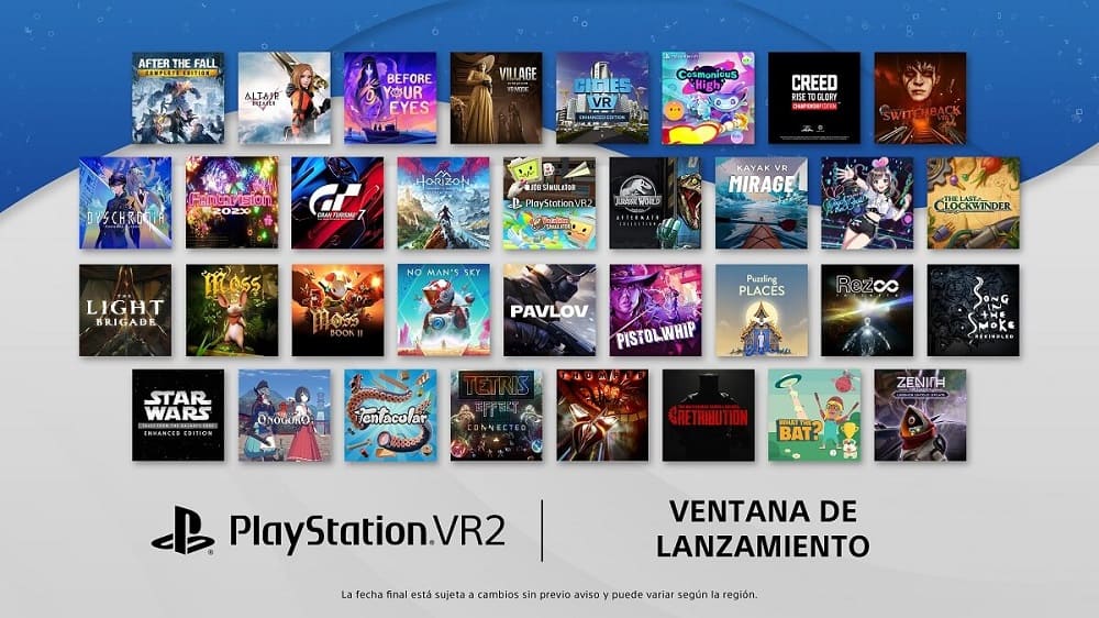 PlayStation VR2 contará con más de 30 juegos en su ventana de lanzamiento