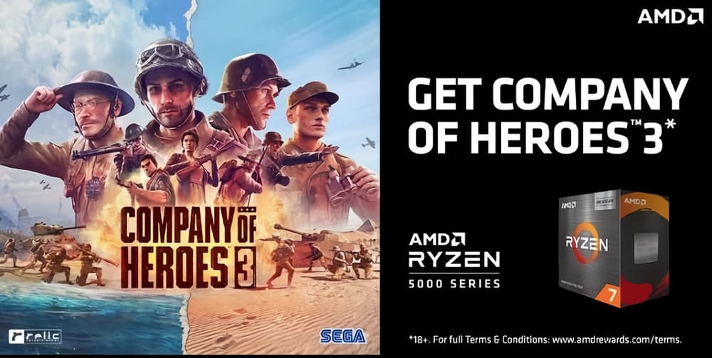 amd ryzen 5000 bundle Company of Heroes 3 portada
