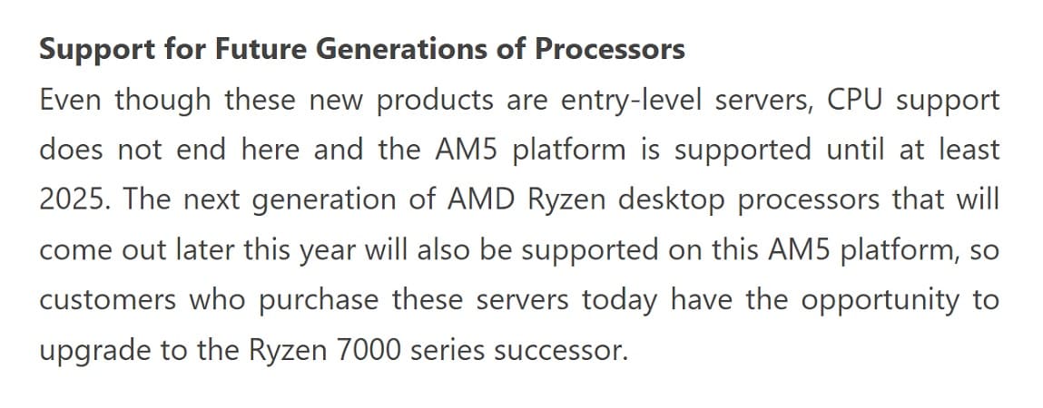 Gigabyte afirma que la próxima generación de CPUs de sobremesa AMD Ryzen AM5 llegará a finales del presente año