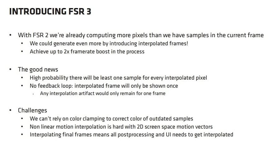 AMD presenta la tecnología AMD FSR 3 FidelityFX Super Resolution en la GDC 2023