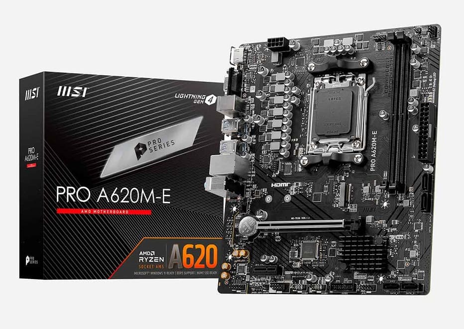 MSI revela una única placa base basada en el chipset AMD A620