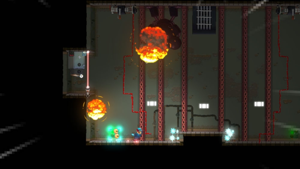 Captura de gameplay donde se ve el enfrentamiento contra el primer jefe